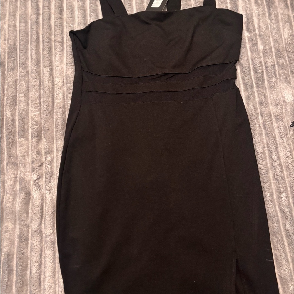 Fashion Nova Black Strapless Dress